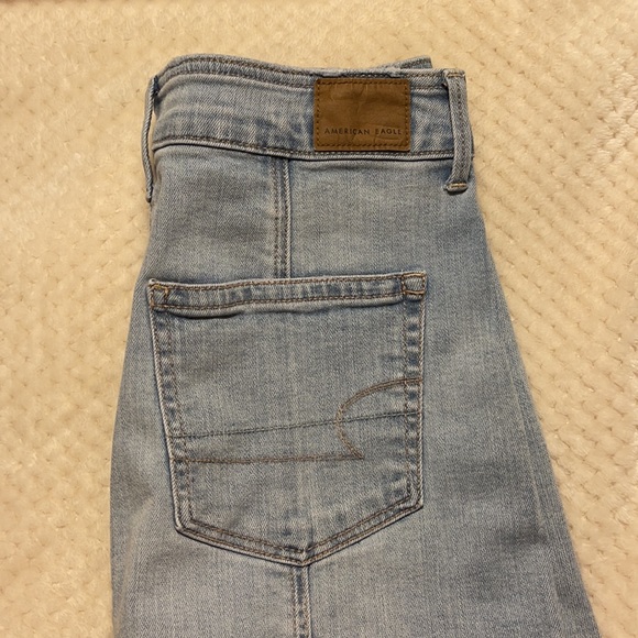 American Eagle size 8 denim button up jean skirt - Picture 4 of 5